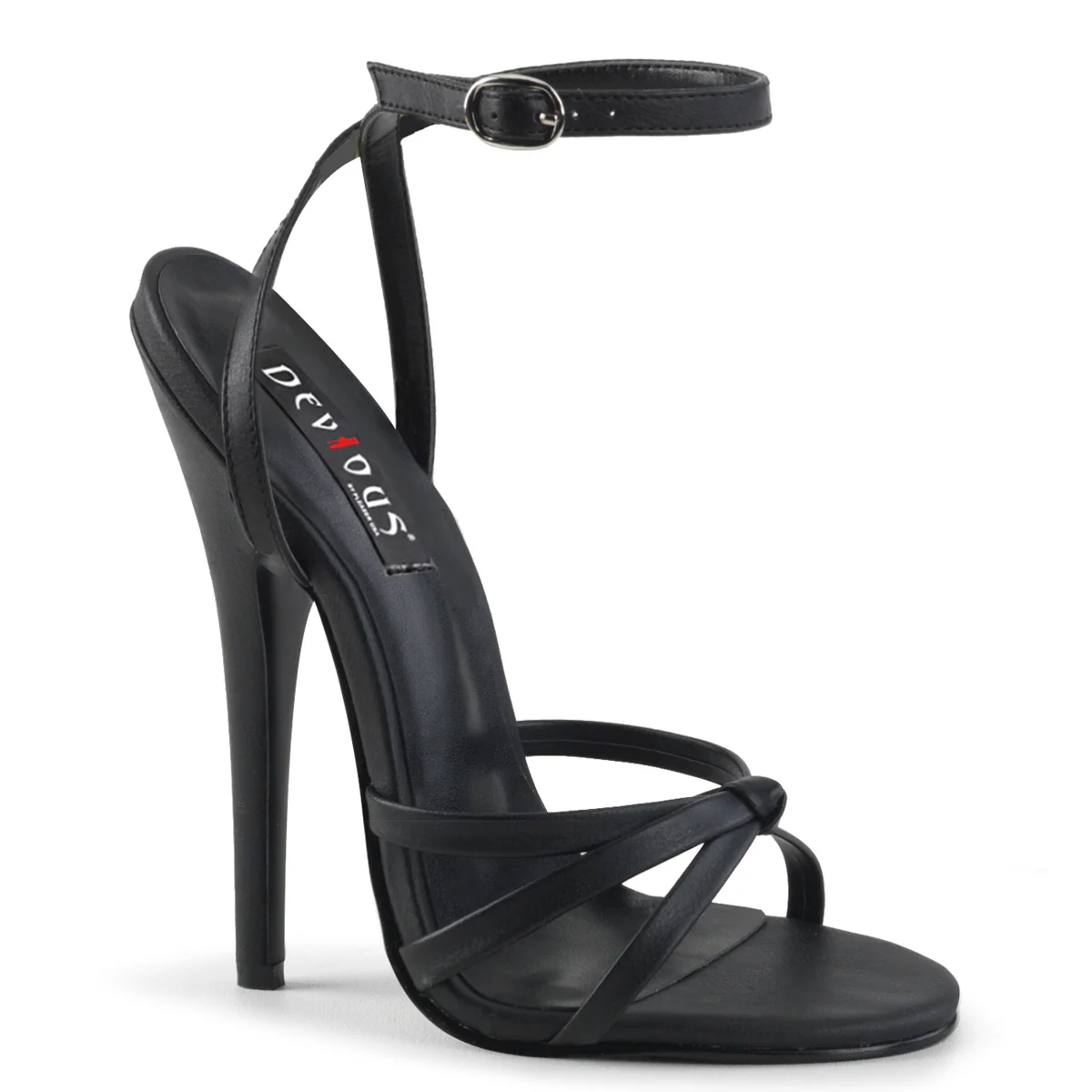 Black 6 Inch Fetish Heels - Devious DOMINA-108
