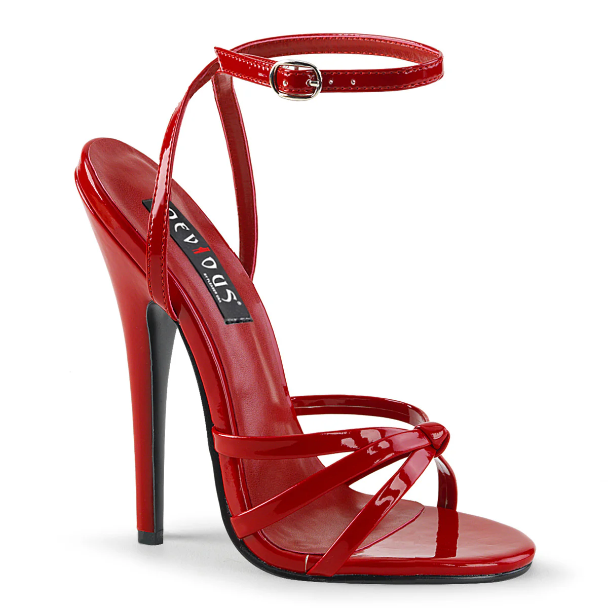 Red 6 Inch Fetish Heels - Devious DOMINA-108