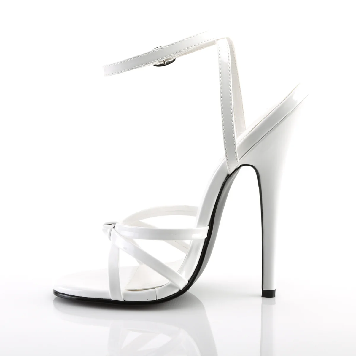 White 6 Inch Fetish Heels - Devious DOMINA-108 - Image 3