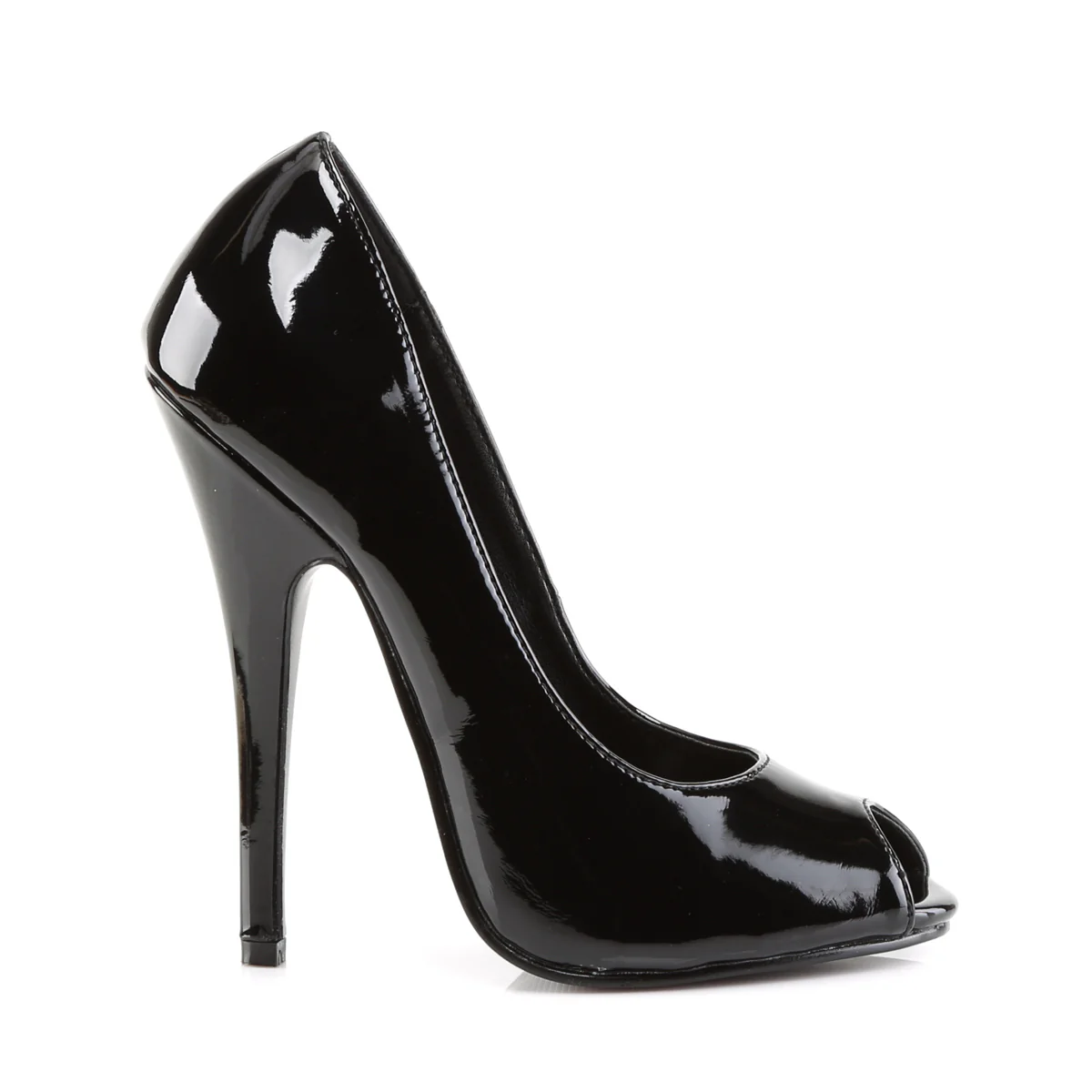 Black 6 Inch Fetish Heels - Devious DOMINA-212 - Image 5