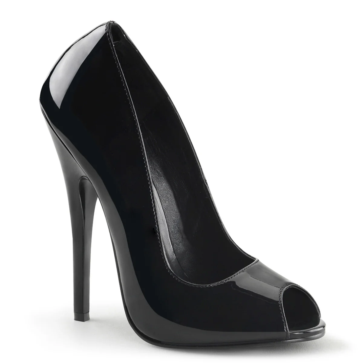 Black 6 Inch Fetish Heels - Devious DOMINA-212 - Image 6