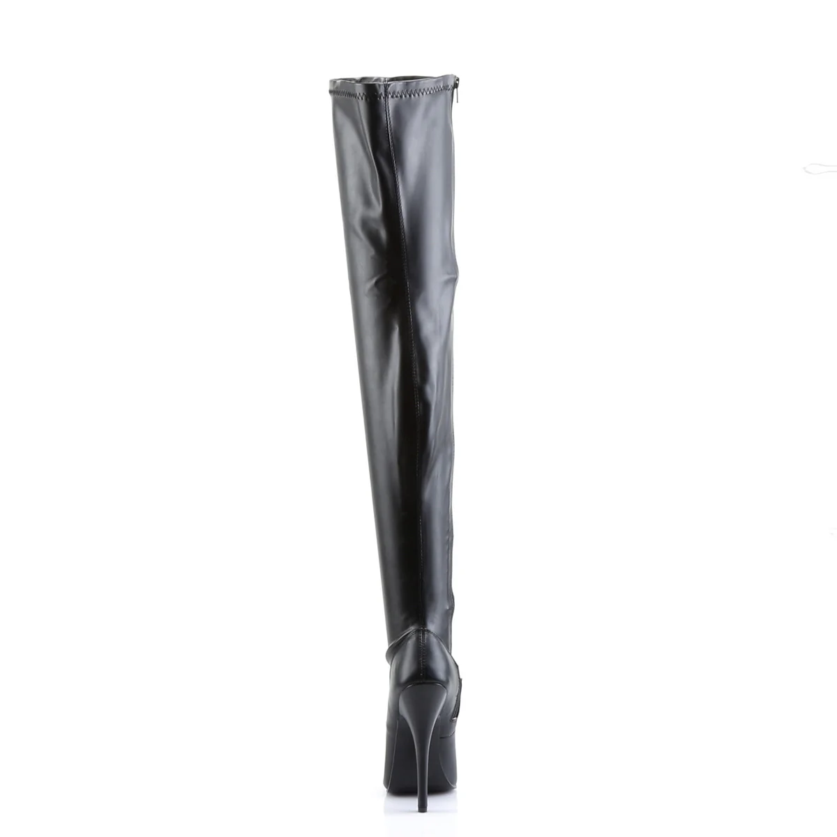 Black PU 6 Inch Fetish Heels - Devious DOMINA-3000 - Image 4
