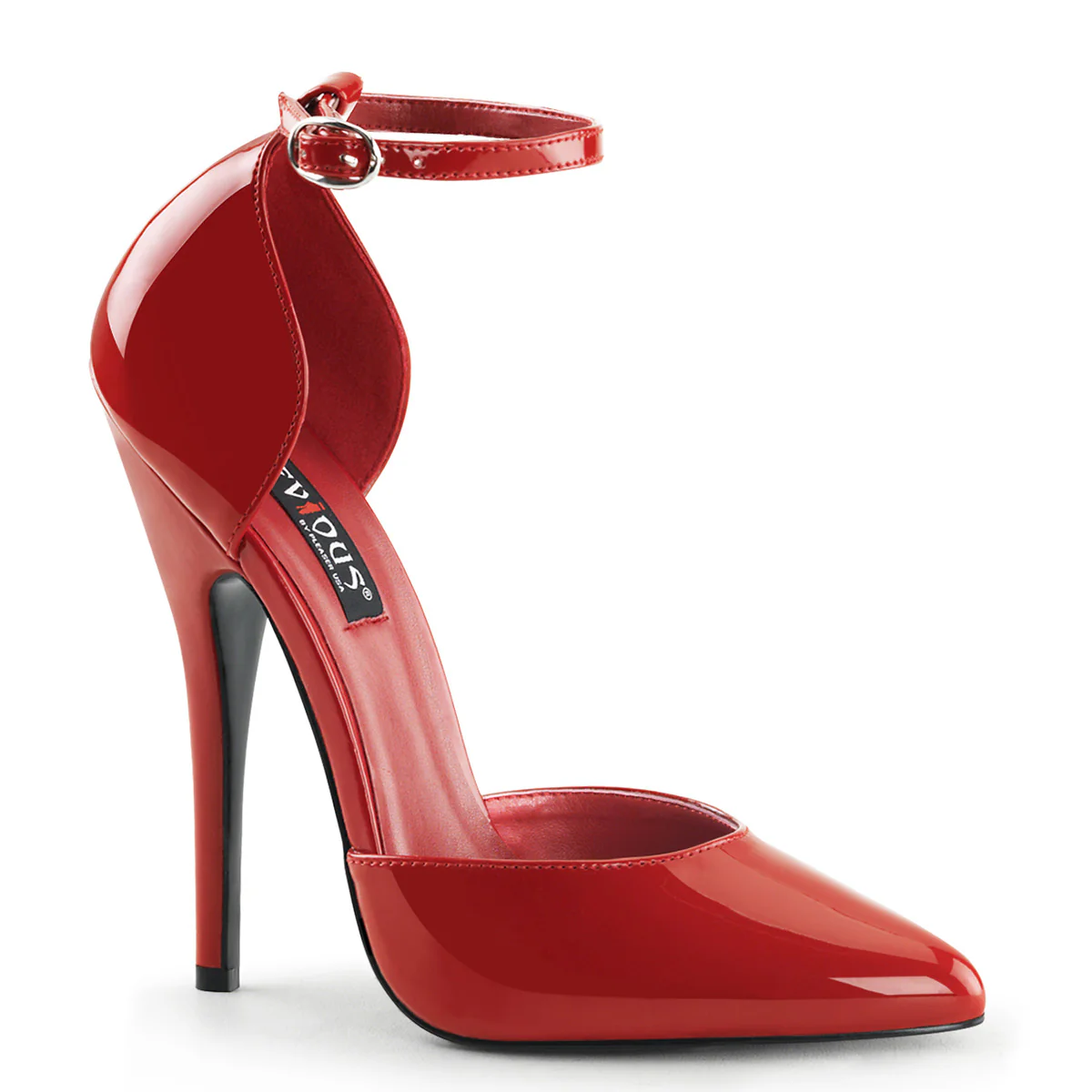 Red 6 Inch Fetish Heels - Devious DOMINA-402 - Image 6