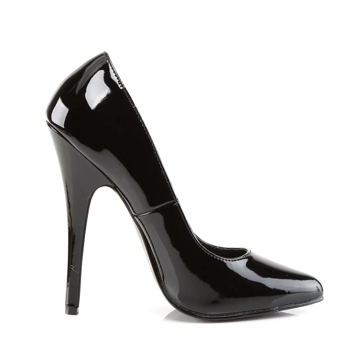 Black 6 Inch Fetish Heels - Devious DOMINA-420 - Image 5