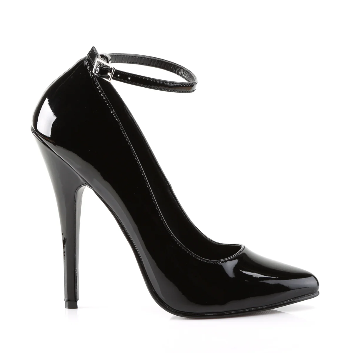 Black 6 Inch Fetish Heels -  Devious DOMINA-431 - Image 5