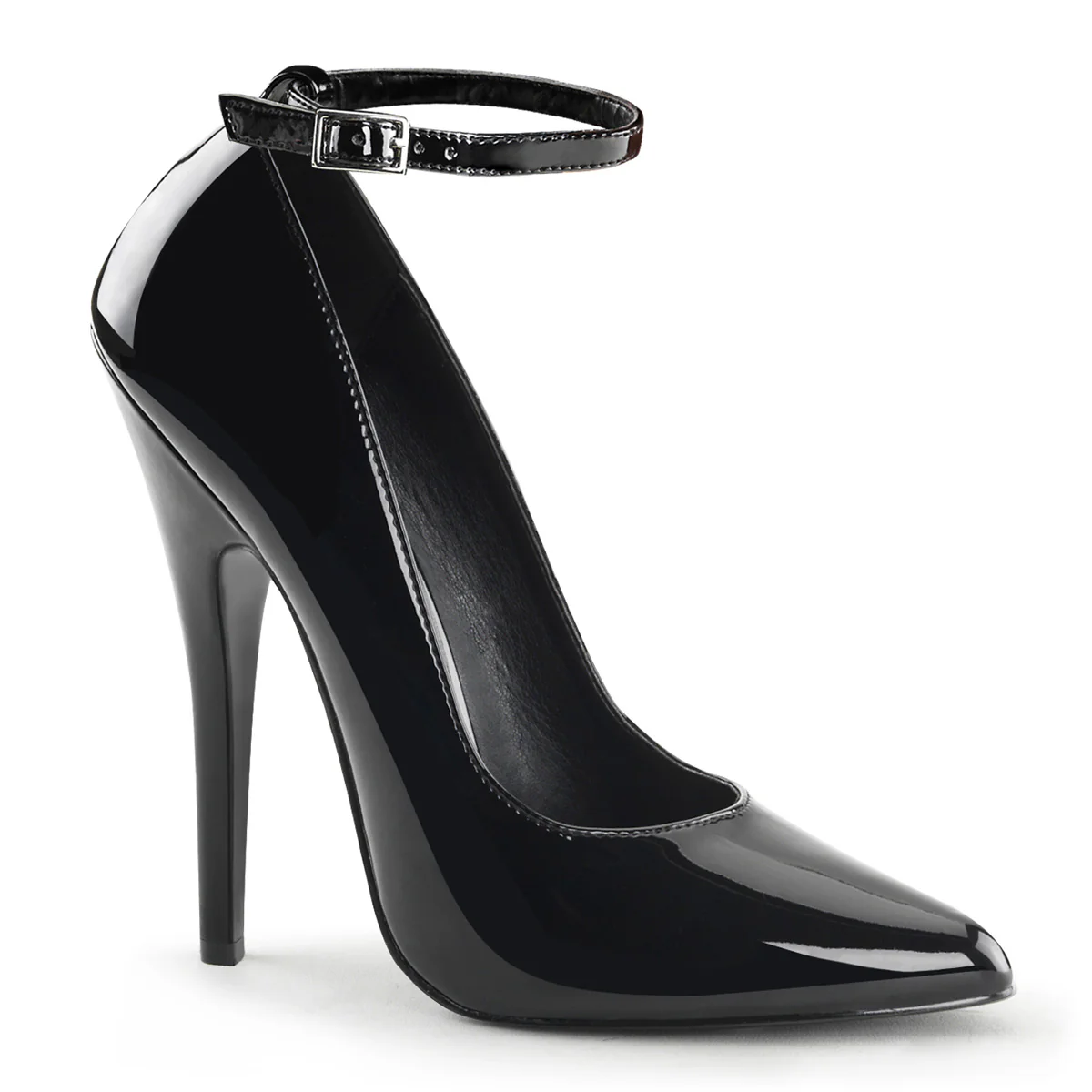 Black 6 Inch Fetish Heels -  Devious DOMINA-431 - Image 6
