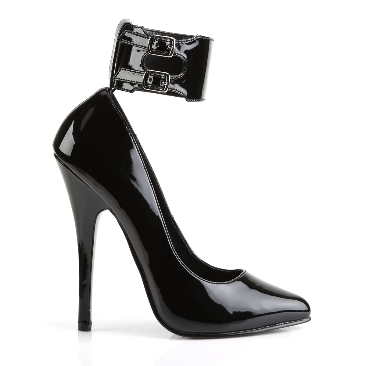 Black 6 Inch Fetish Heels - Devious DOMINA-434 - Image 5