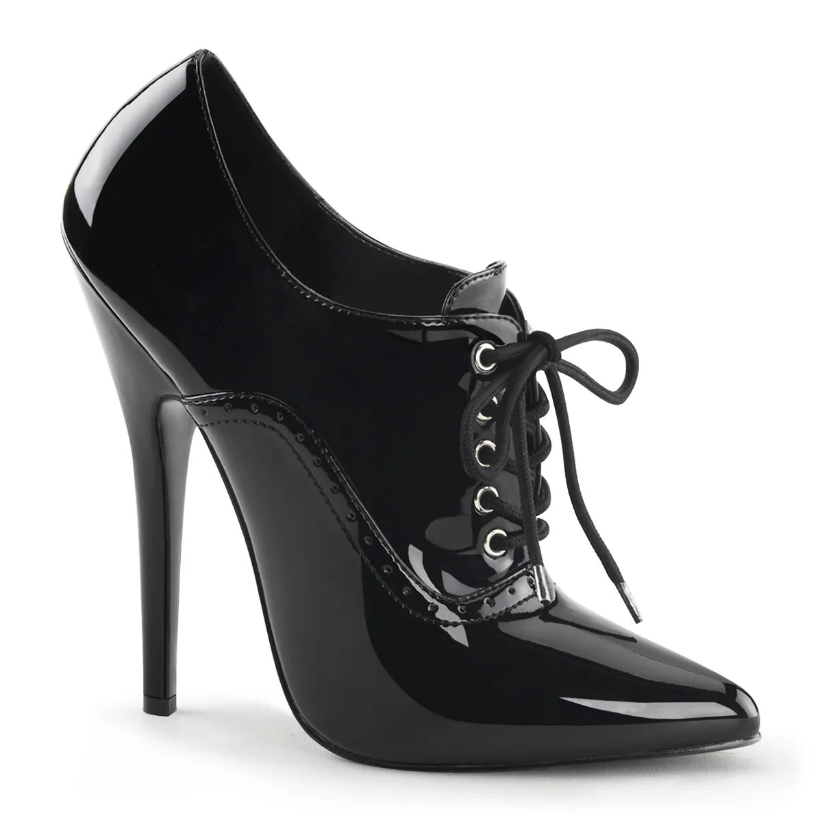 Black 6 Inch Fetish Heels - Devious DOMINA-460