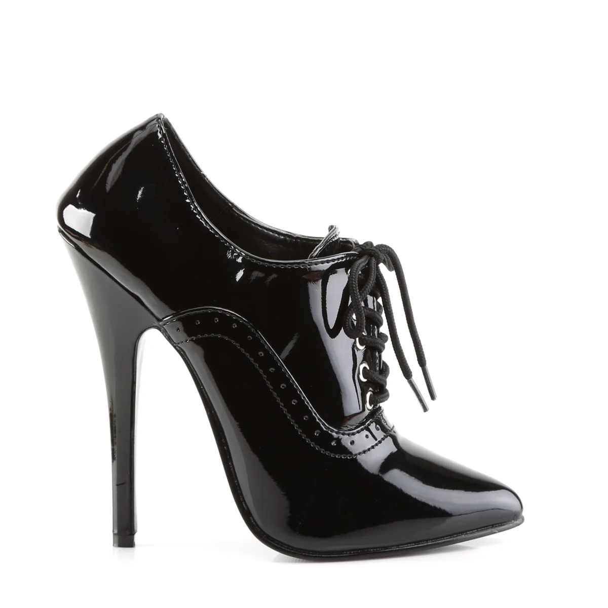 Black 6 Inch Fetish Heels - Devious DOMINA-460 - Image 5