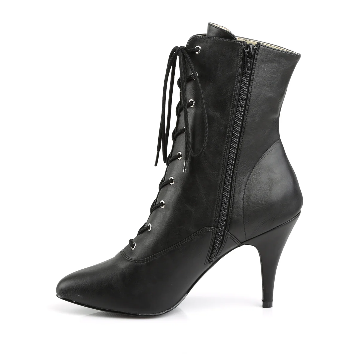 Black 4 Inch Sexy Ankle Boots -  Pleaser Pink Label DREAM-1020 - Image 3