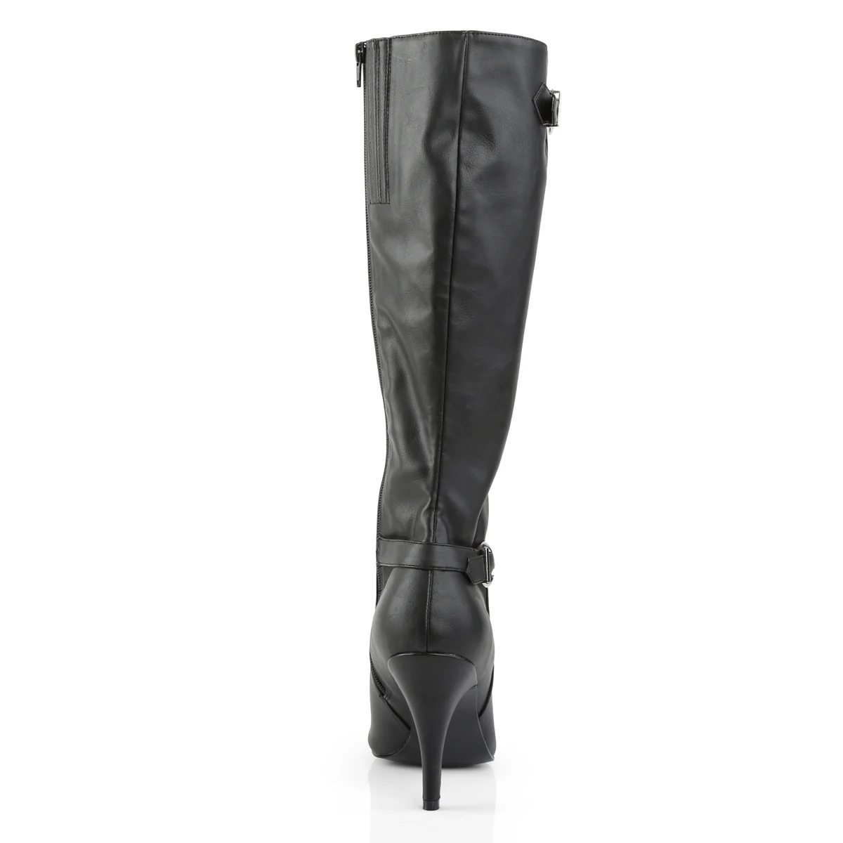 DREAM-2030 Pleaser Large Size Ladies Shoes 4 Inch Heel Black Boots - Image 4