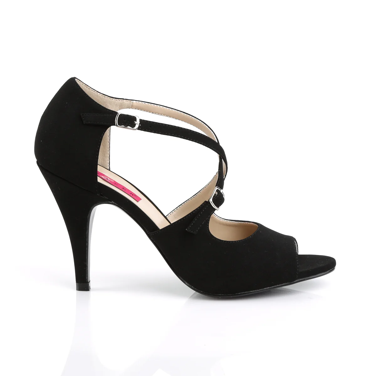 Black 4 Inch Fetish High Heels - Pleaser Pink Label DREAM-412 - Image 5