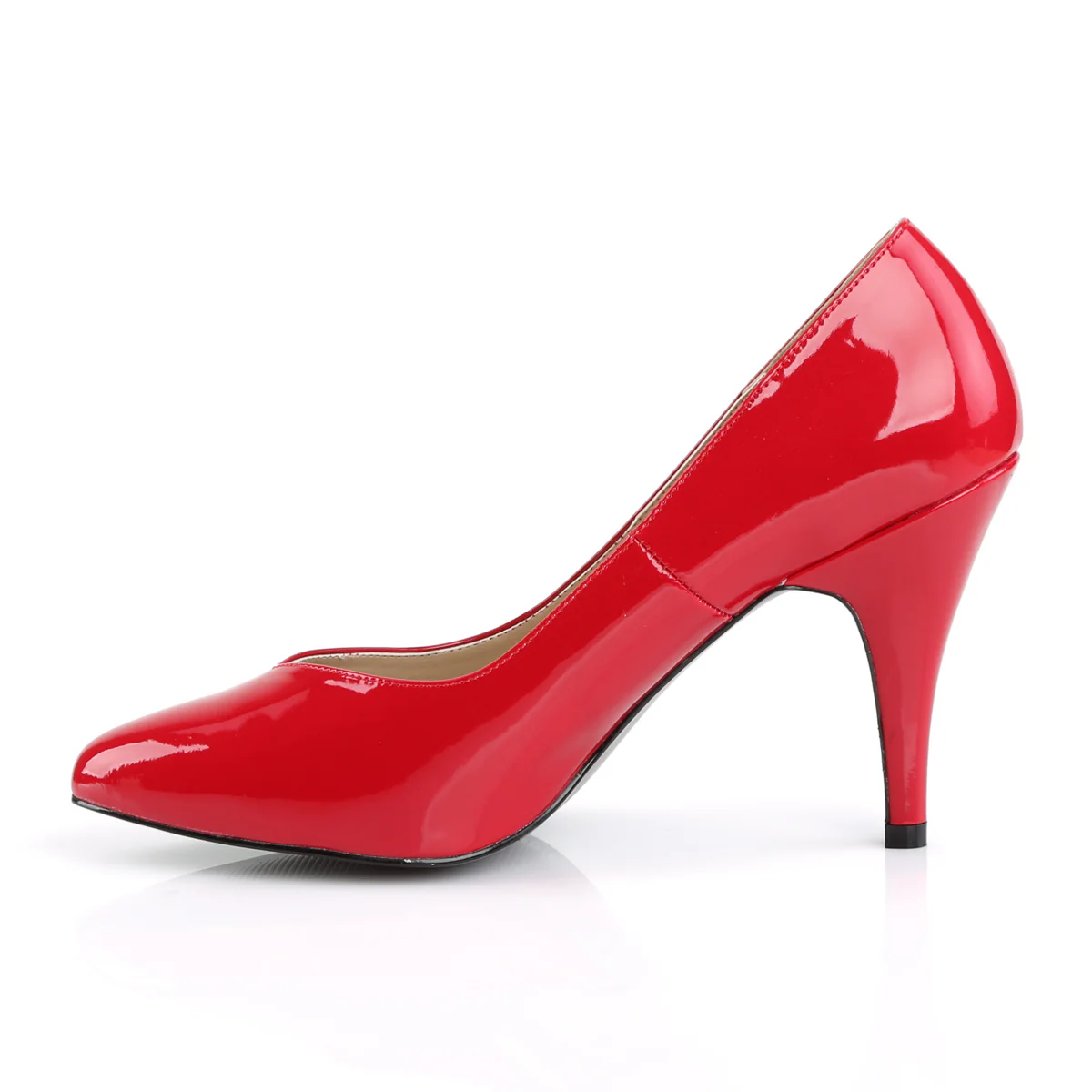 Red 4 Inch Sexy High Heels -  Pleaser Pink Label DREAM-420 - Image 3