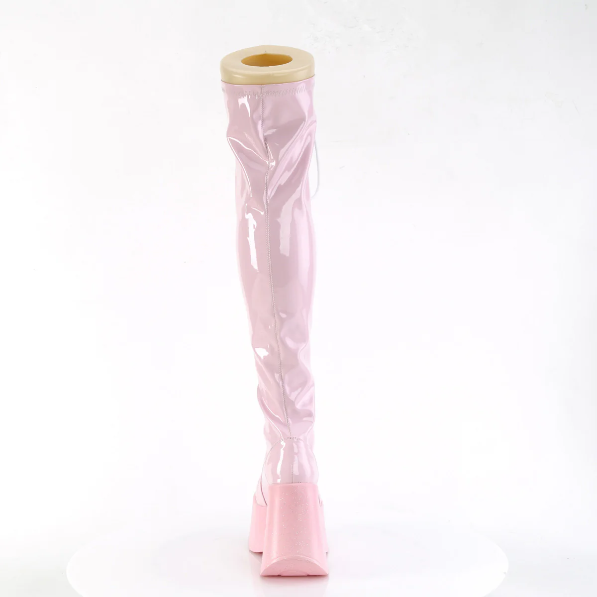 Baby Pink Alternative Women's Over-the-Knee Boots - Demonia Cult DYNAMITE-300 - Image 4
