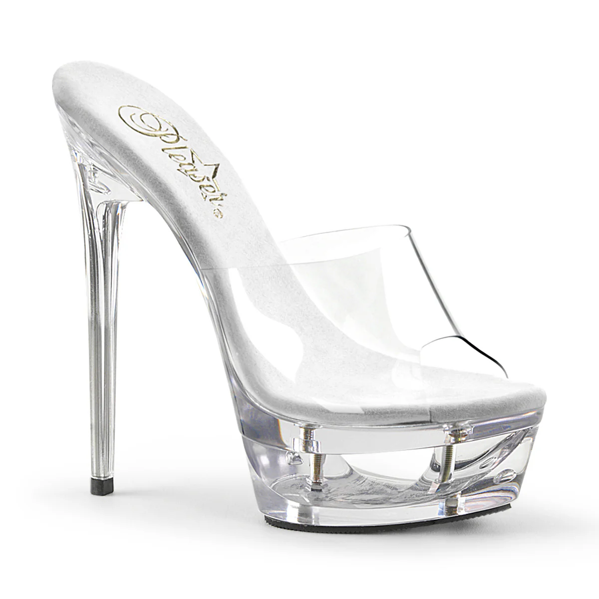 Clear 6.5 Inch Glamour Platform Shoes -  Pleaser ECLIPSE-601