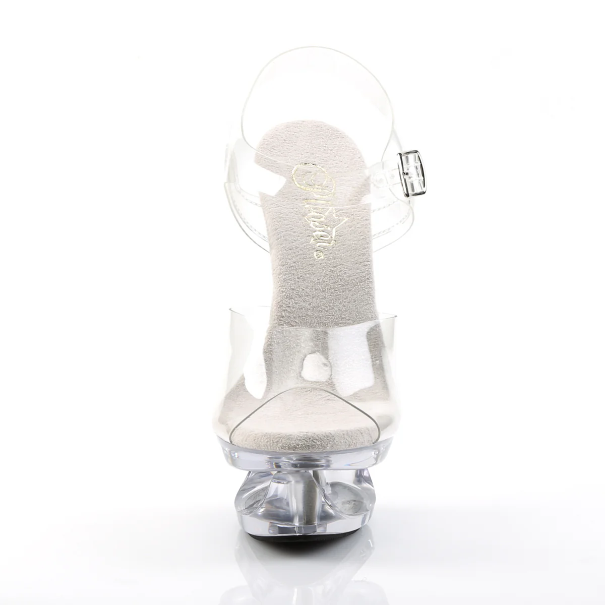 Clear 6.5 Inch Pole Heels Platform Shoes - Pleaser ECLIPSE-608 - Image 2