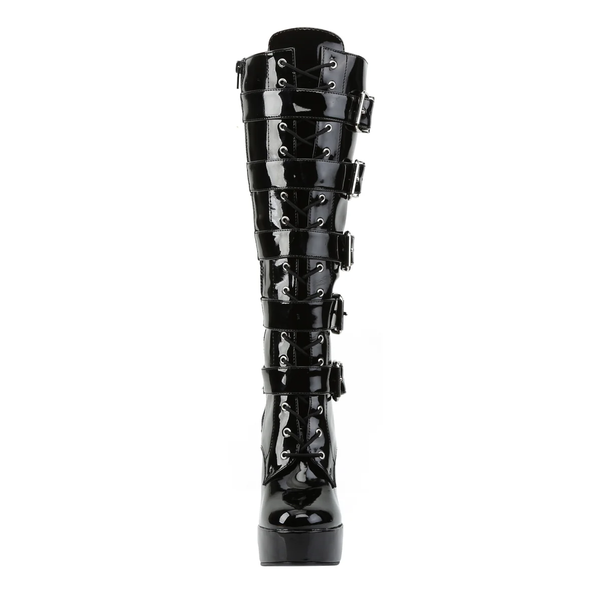 Black 5 Inch Sexy Gogo Knee High Boots -  Pleaser ELECTRA-2042 - Image 2