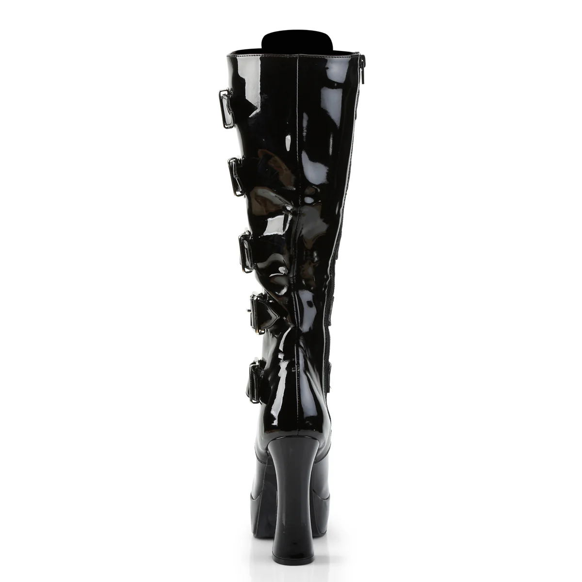 Black 5 Inch Sexy Gogo Knee High Boots -  Pleaser ELECTRA-2042 - Image 4