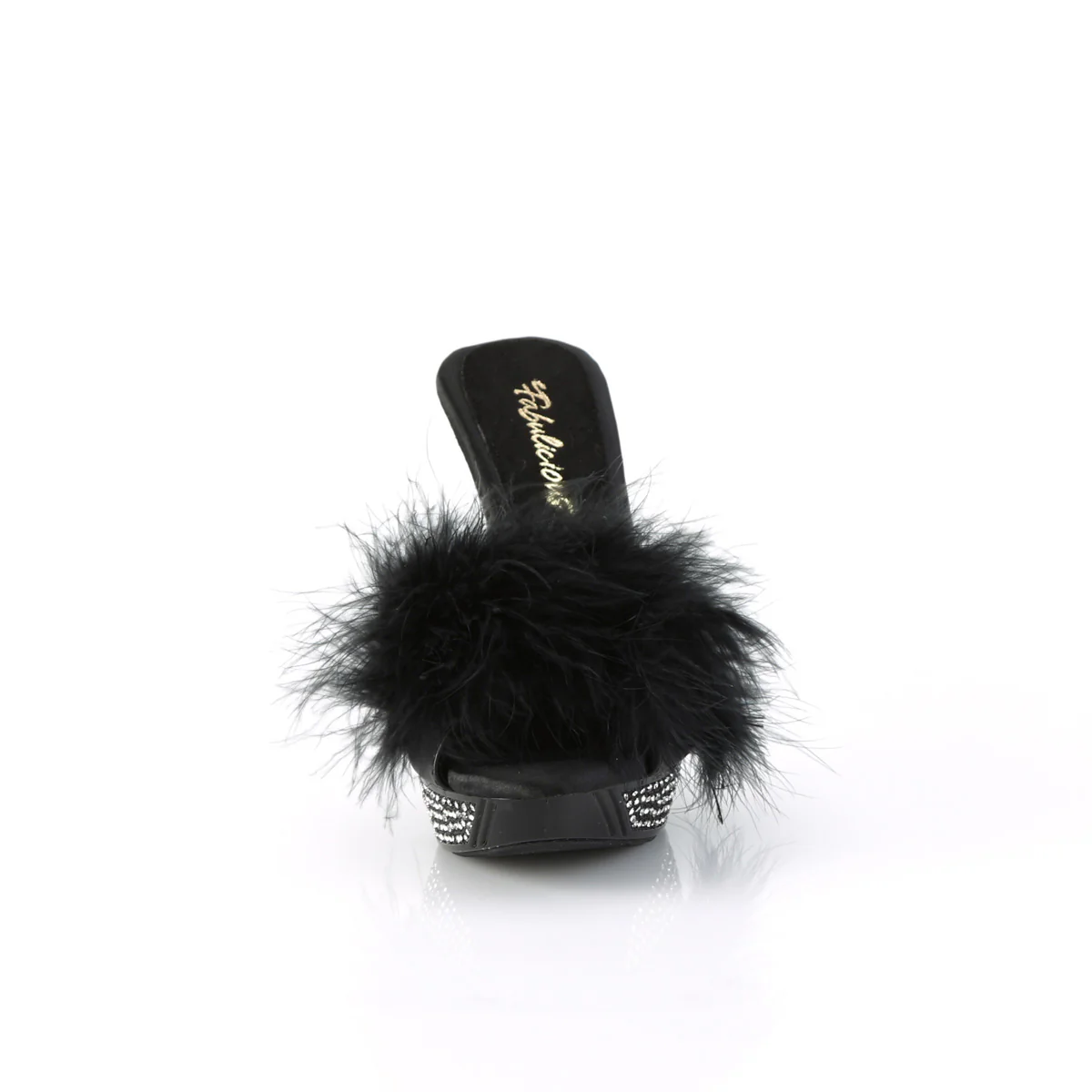 Black 4.5 Inch Fetish Shoes - Fabulicious ELEGANT-401F - Image 2