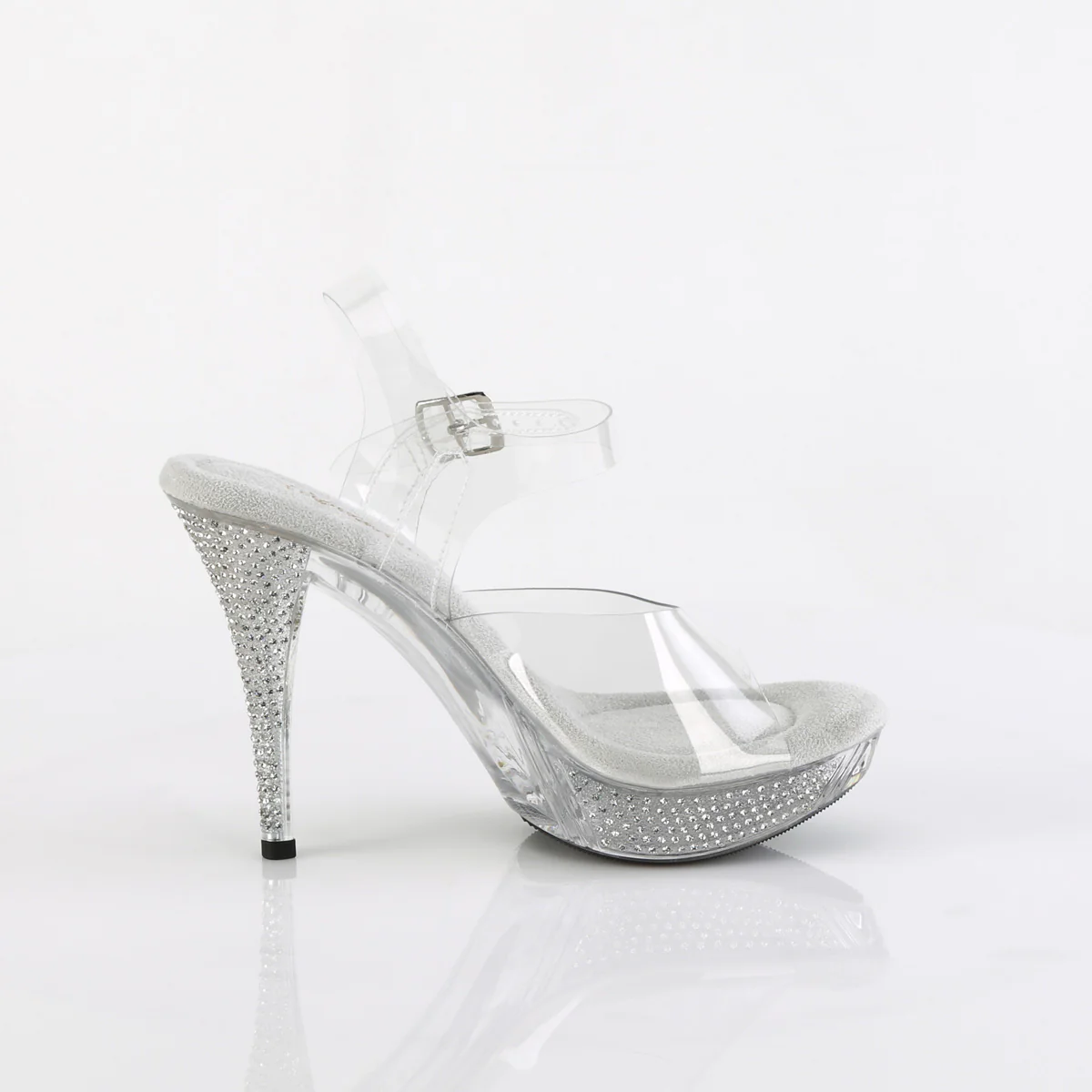 Clear 4.5 Inch Posing Shoes -  Fabulicious ELEGANT-408 - Image 5