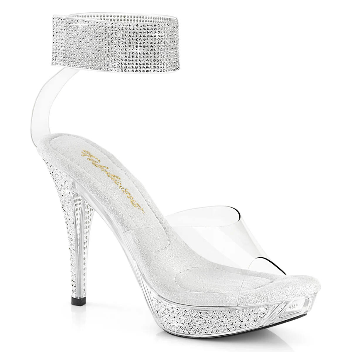 Clear 4.5 Inch Posing Shoes -  Fabulicious ELEGANT-442