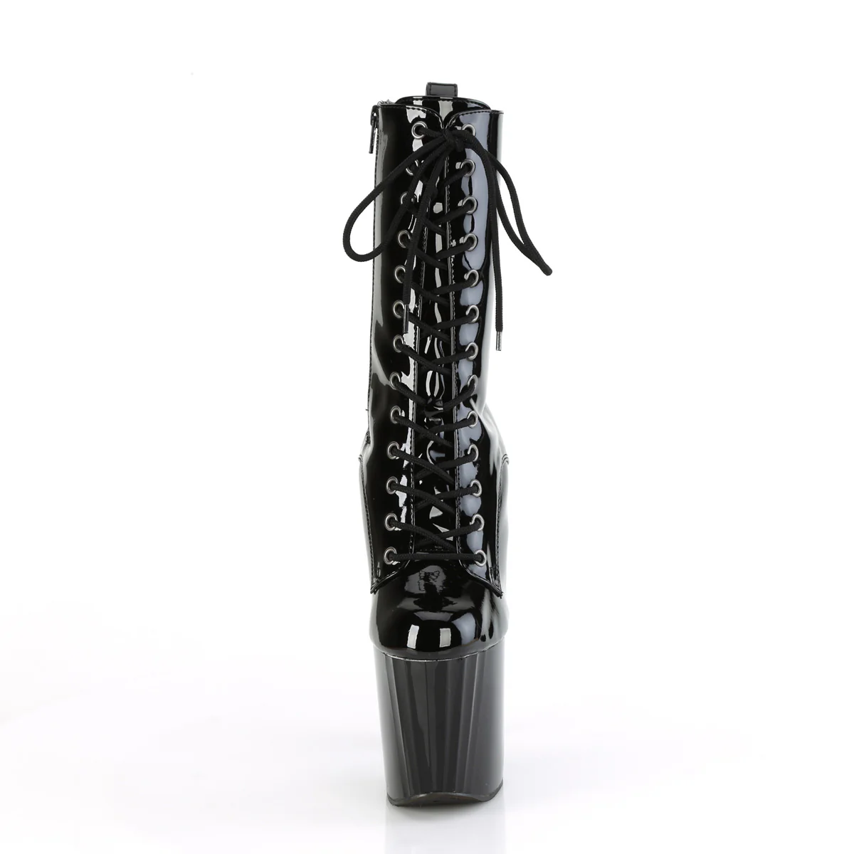 Black 8 Inch Exotic Dancer Ankle Boots - Pleaser ENCHANT-1040 - Image 2