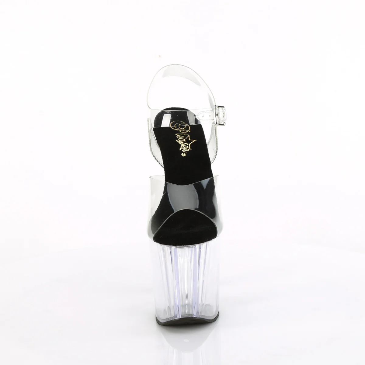 Clear 8 Inch Fetish Platform Ankle Boots - Pleaser ENCHANT-708 - Image 2