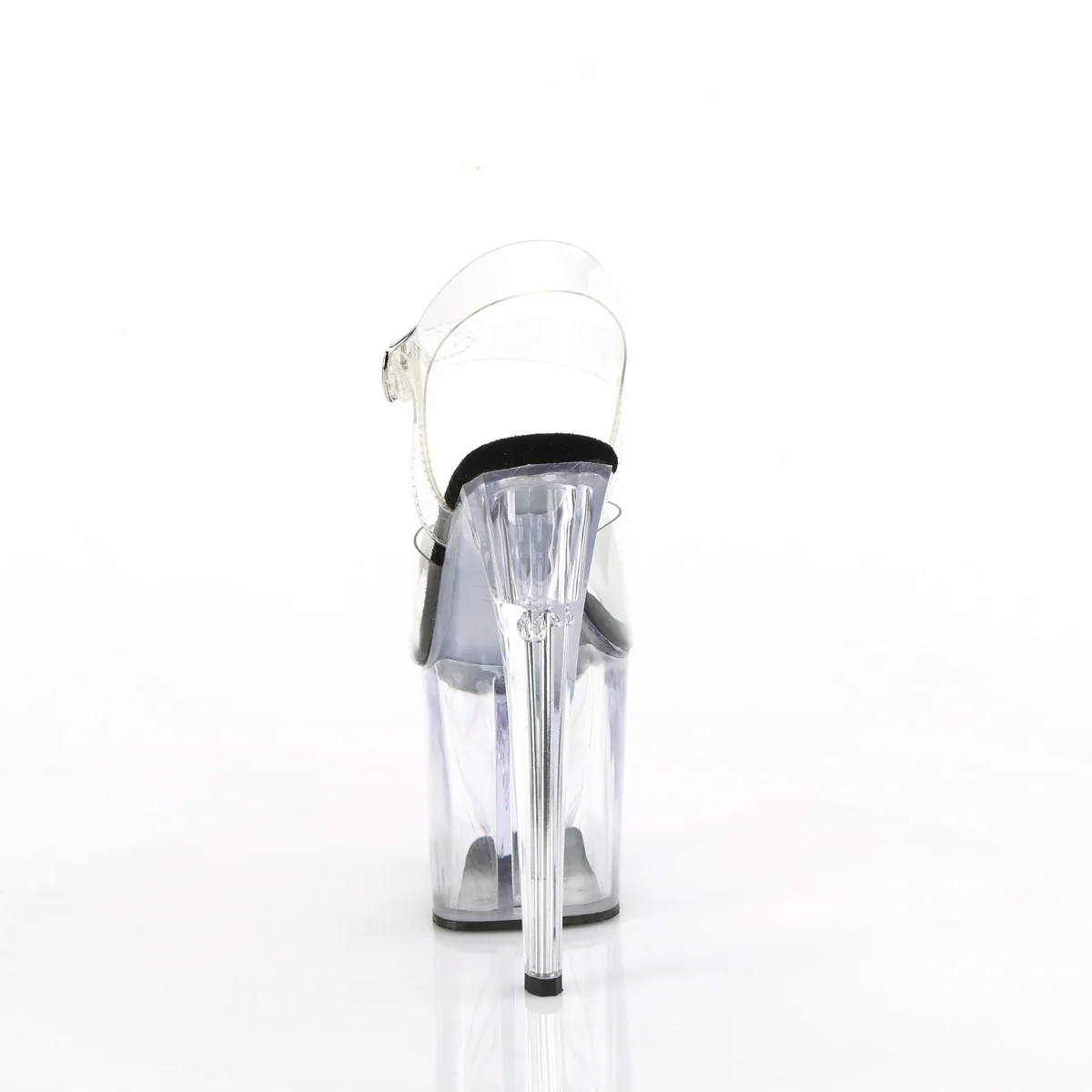 Clear 8 Inch Fetish Platform Ankle Boots - Pleaser ENCHANT-708 - Image 4