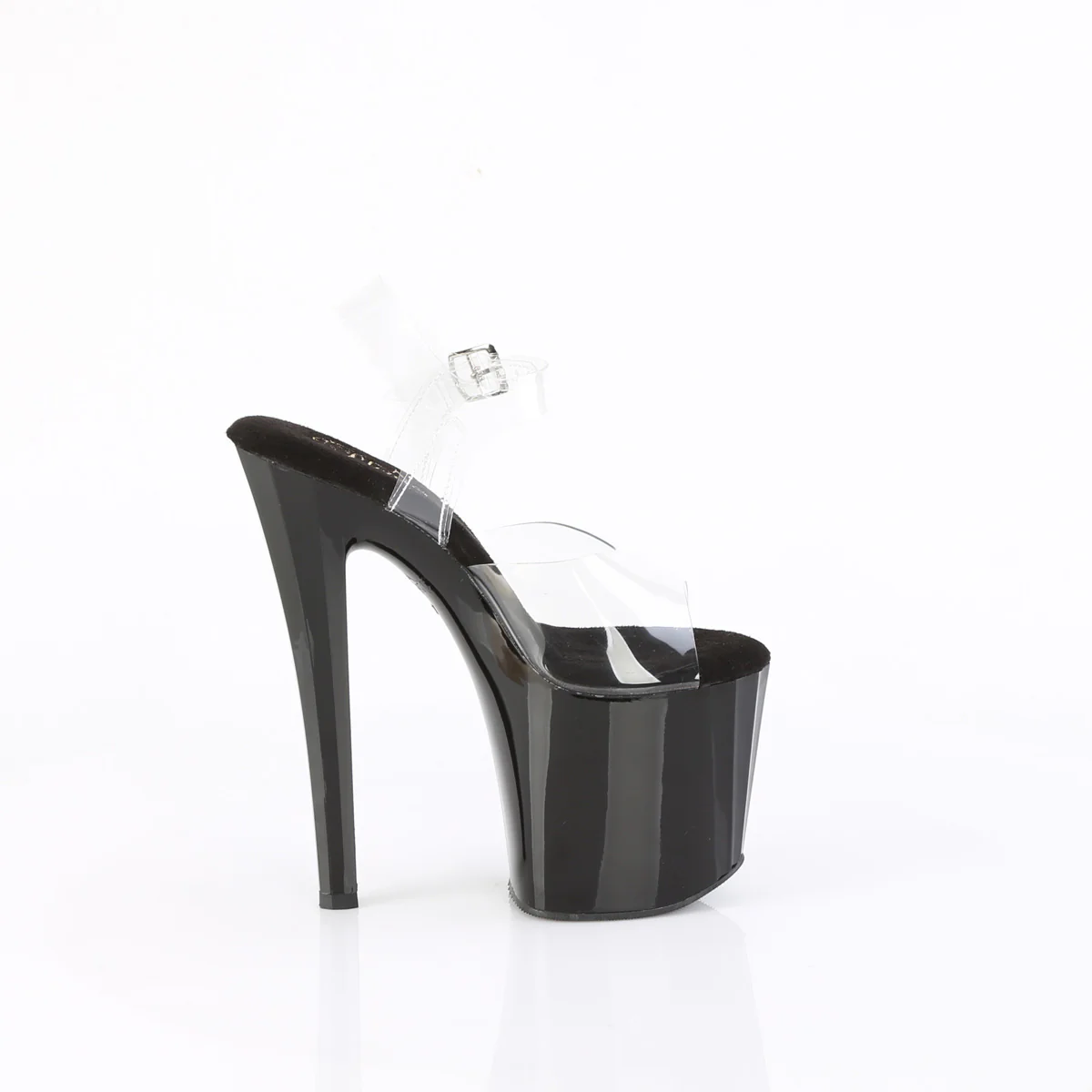 Clear Black 8 Inch Pole Dance Ankle Boots - Pleaser ENCHANT-708 - Image 5