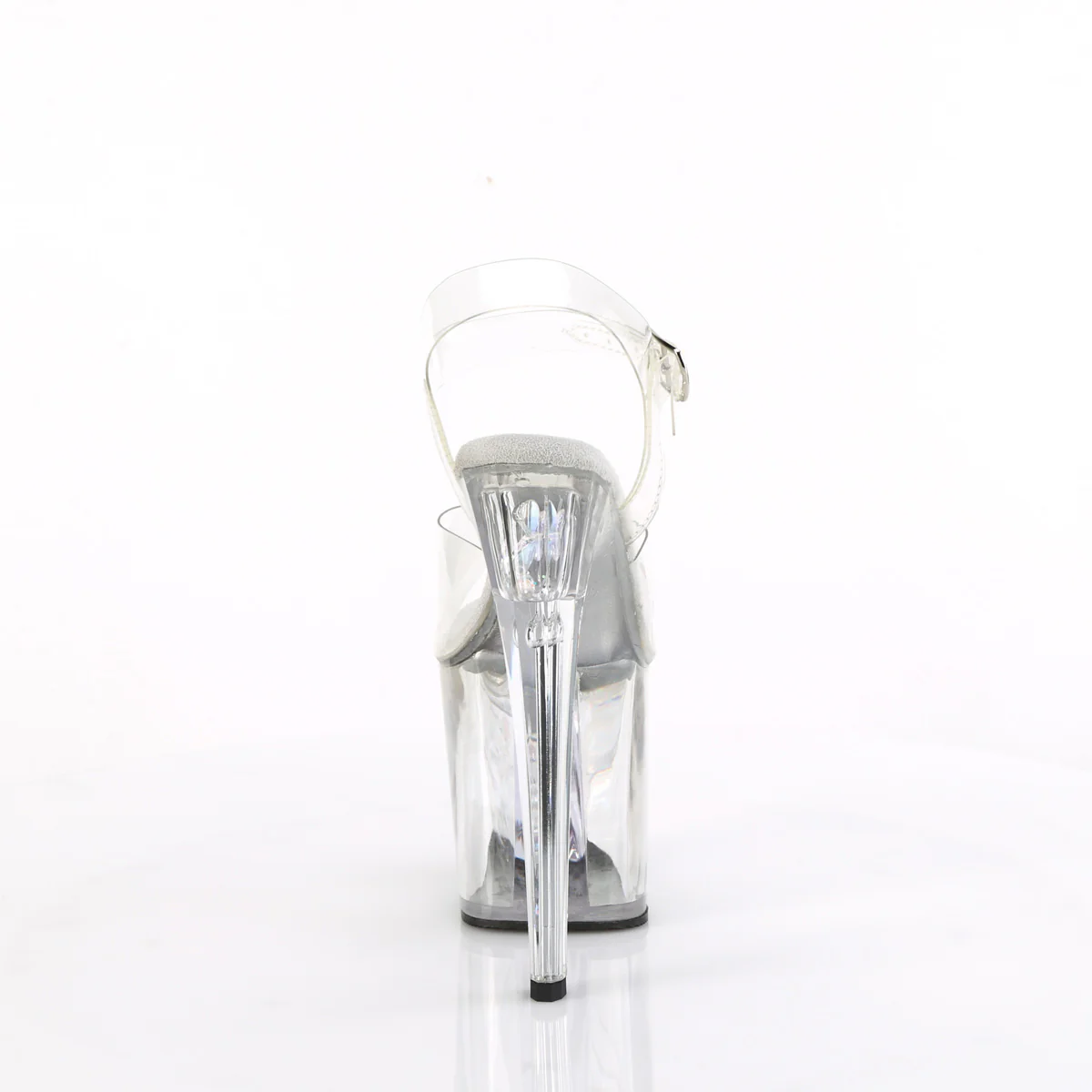 Clear 8 Inch Glitter Pole Ankle Boots - Pleaser ENCHANT-708AQUA-02 - Image 4