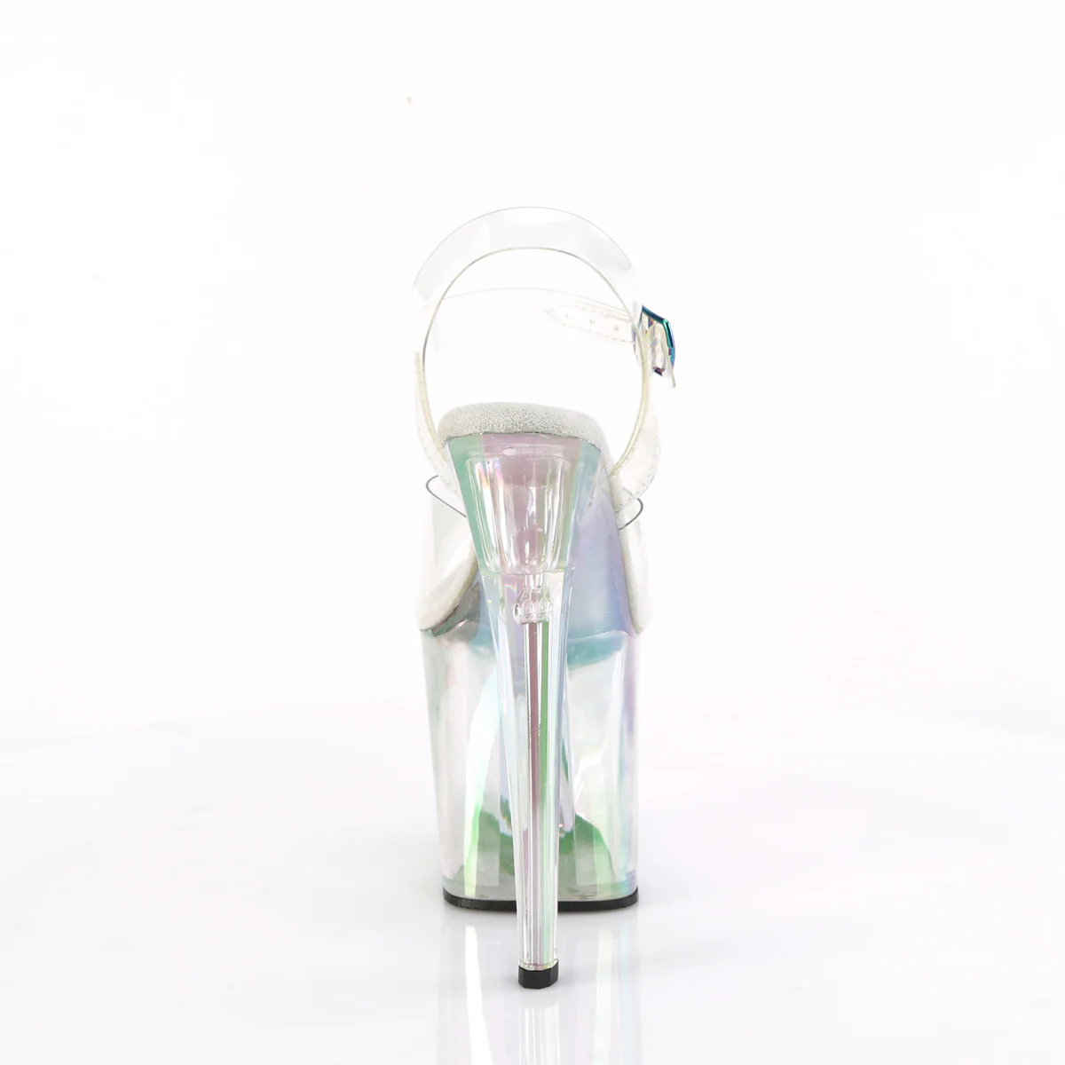 Holographic Tinted 8 Inch Pole Dance Ankle Boots - Pleaser ENCHANT-708HT - Image 4