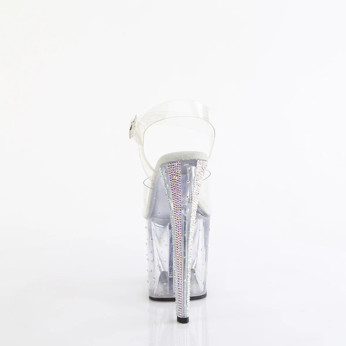Clear 8 Inch Exotic Dancing Ankle Boots - Pleaser ENCHANT-708RS-01 - Image 4