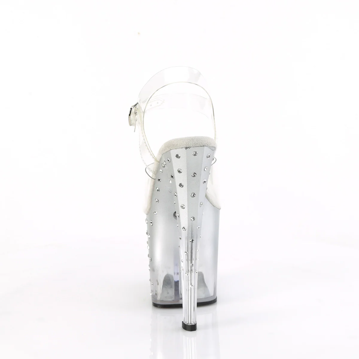 Clear 8 Inch Exotic Dancer Ankle Boots - Pleaser ENCHANT-708T-LT - Image 4