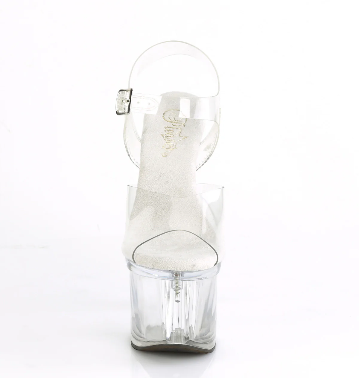 Clear 7 Inch Pole Dancing Platform Shoes - Pleaser ESTEEM-708 - Image 2