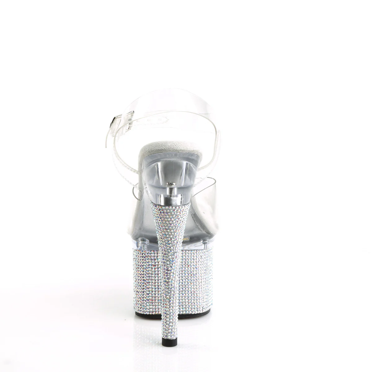 Clear Bling 7 Inch Strippers Platform Shoes - Pleaser ESTEEM-708DM - Image 4