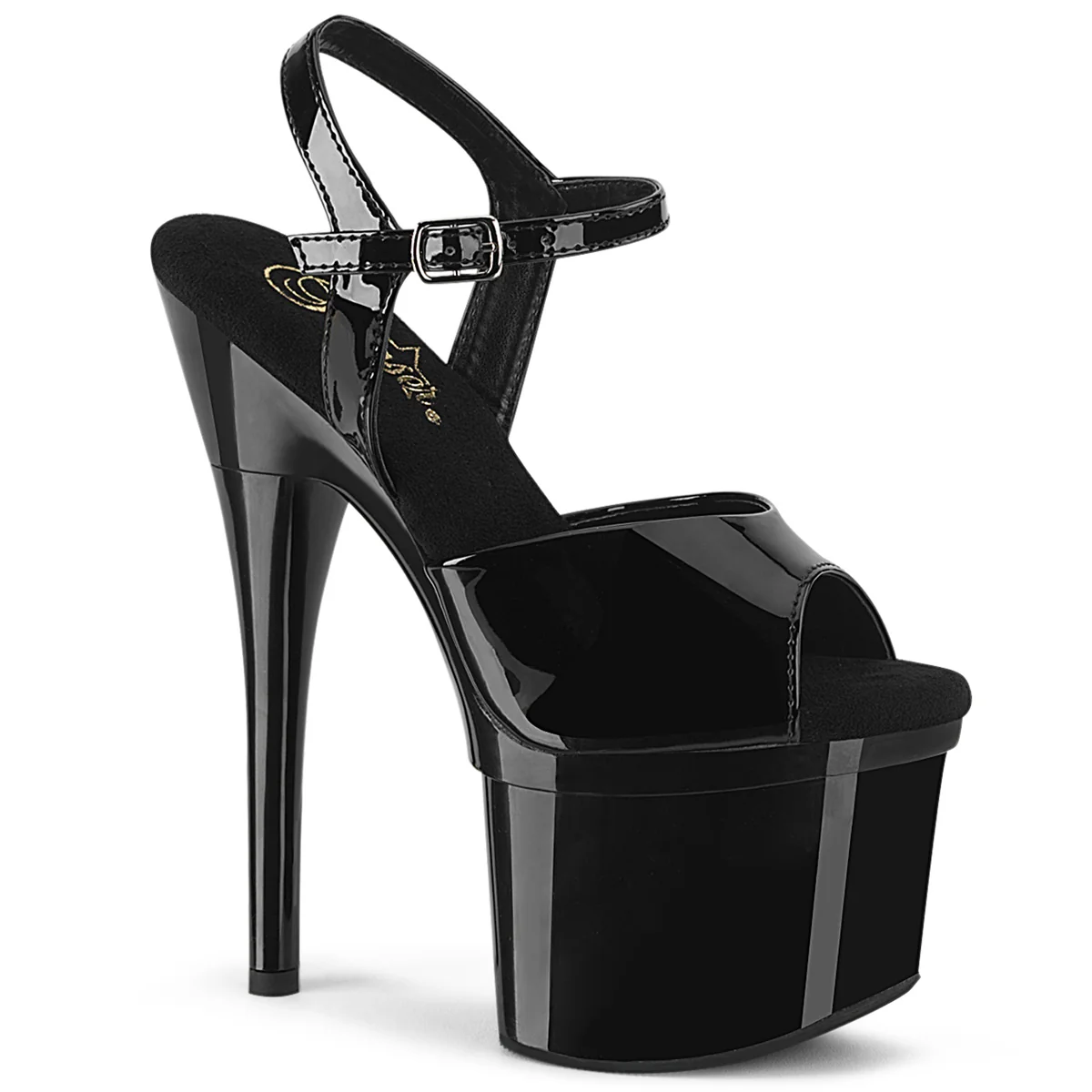 Black 7 Inch Pole Heels Platform Shoes - Pleaser ESTEEM-709 - Image 6