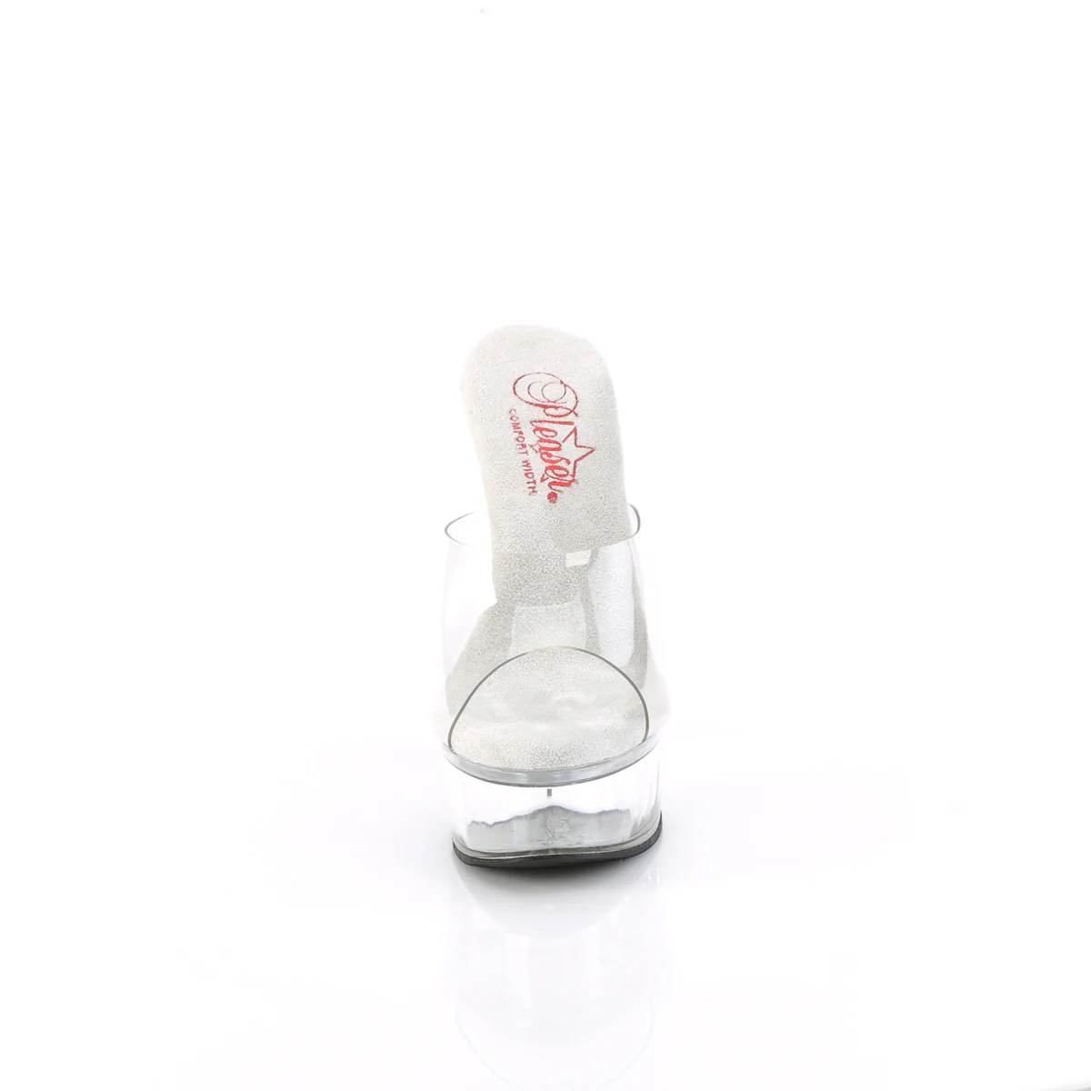 Clear 6 Inch Pole Dancing Platform Shoes -  Pleaser EXCITE-601 - Image 2