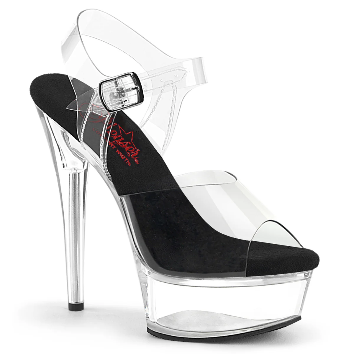 Clear 6 Inch Exotic Dancer Platform Shoes -  Pleaser EXCITE-608