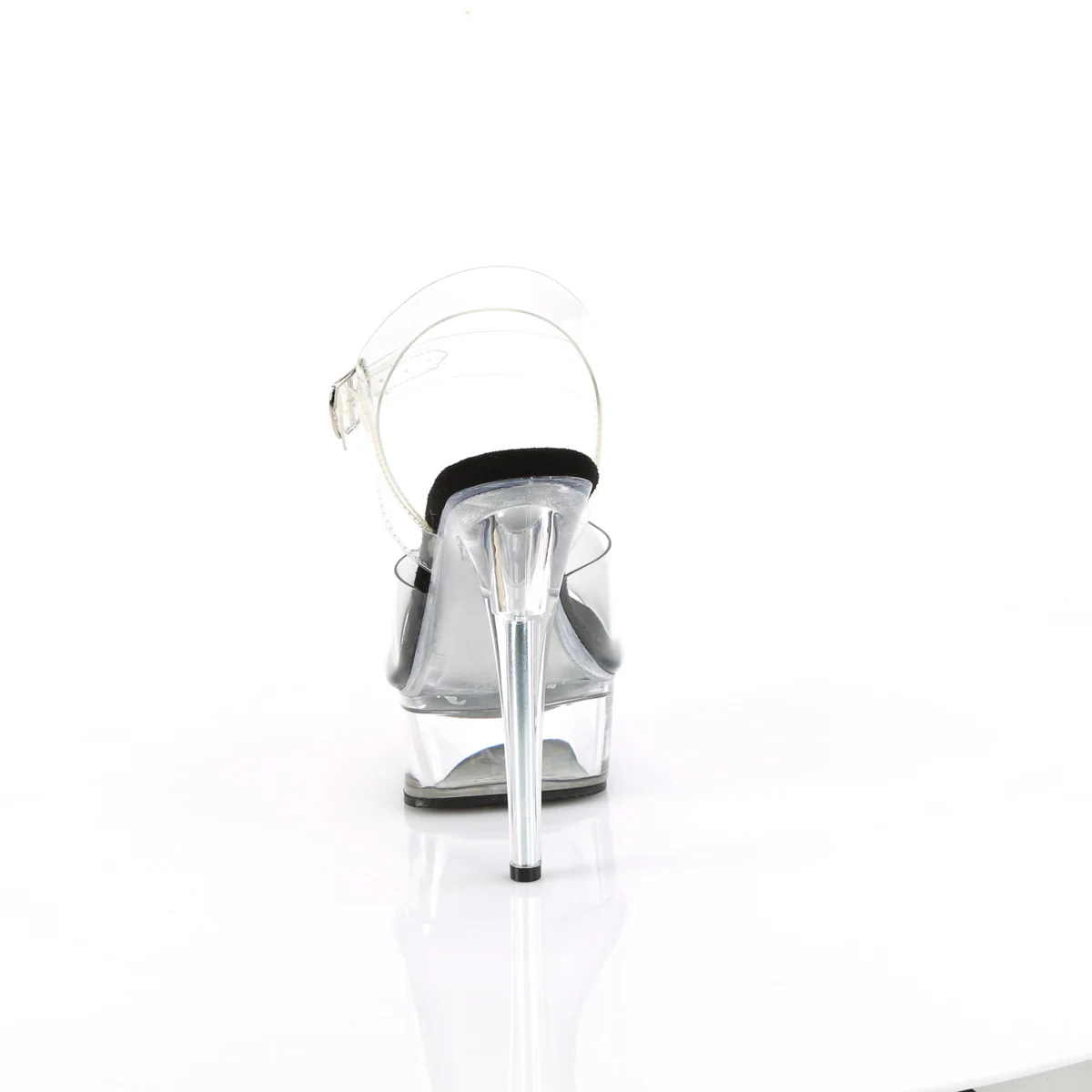 Clear 6 Inch Exotic Dancer Platform Shoes -  Pleaser EXCITE-608 - Image 4