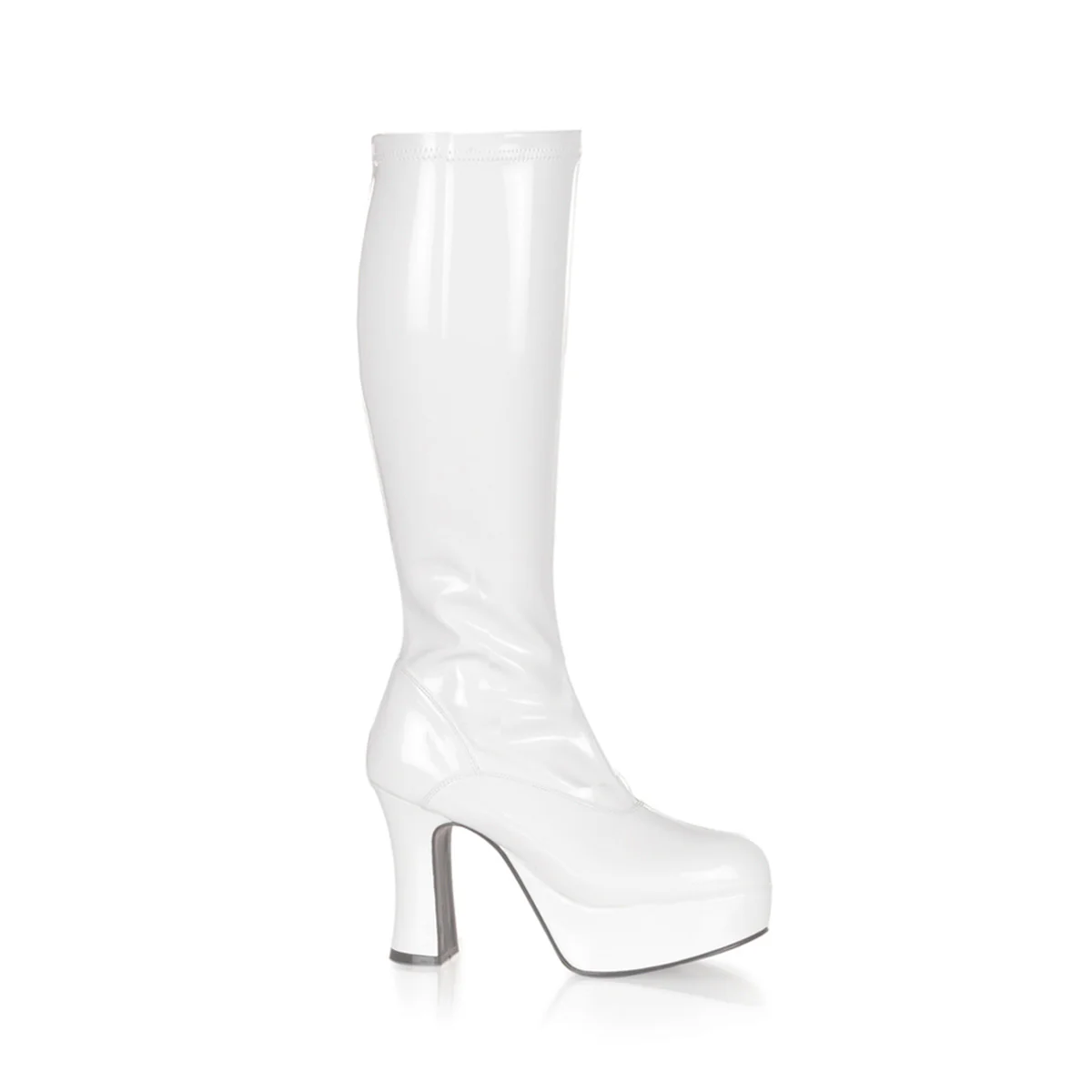 White 4 Inch Knee Length Boots - Funtasma EXOTICA-2000 - Image 6
