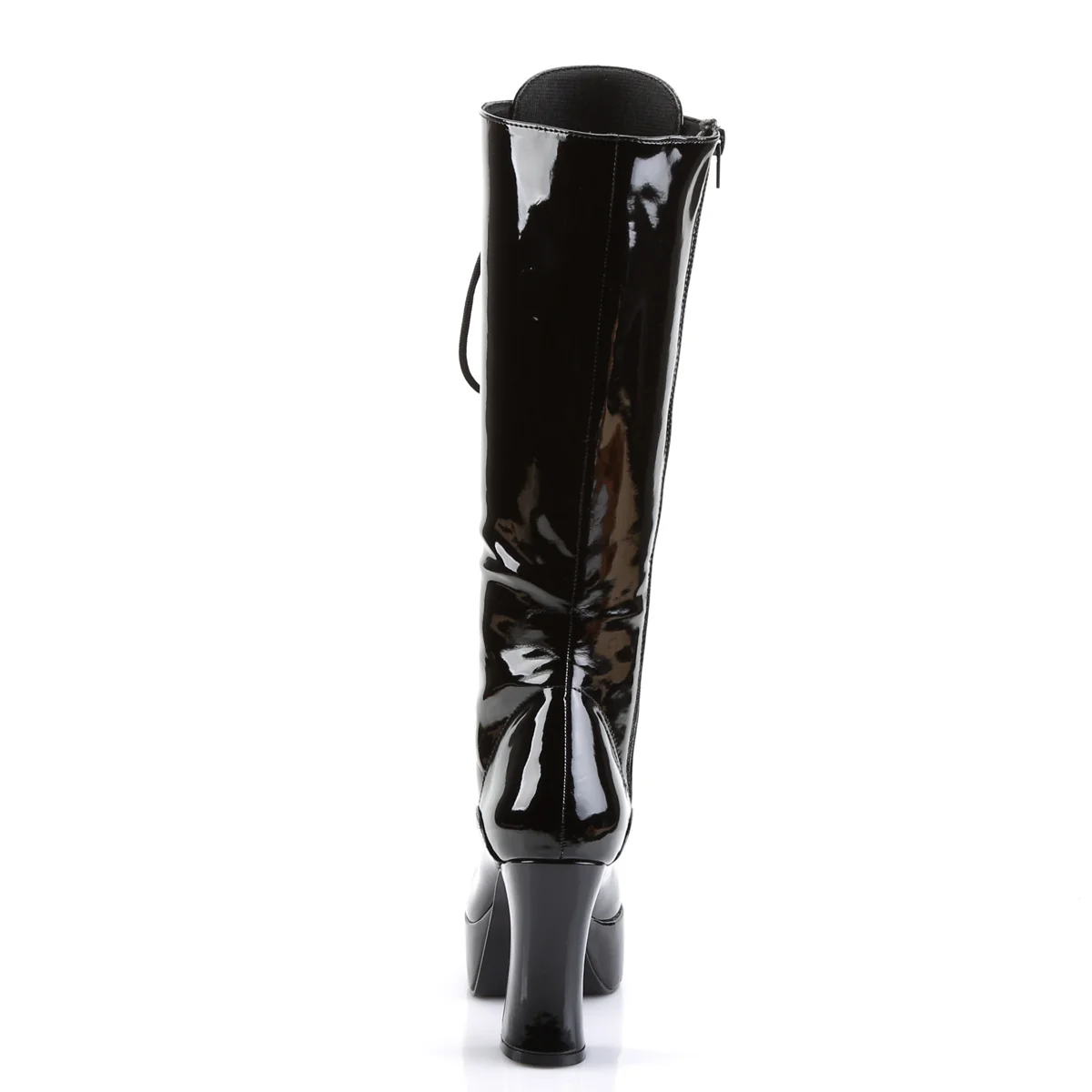 Black 4 Inch Retro Knee High Boots -  Funtasma EXOTICA-2020 - Image 4