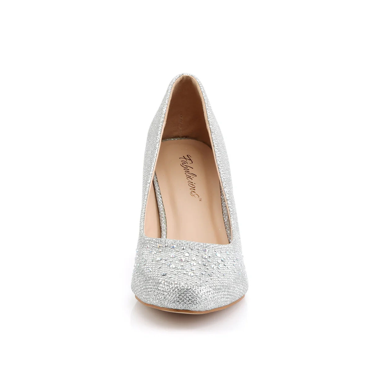 Silver 2.5 Inch Elegant Shoes - Fabulicious DORIS-06 - Image 2
