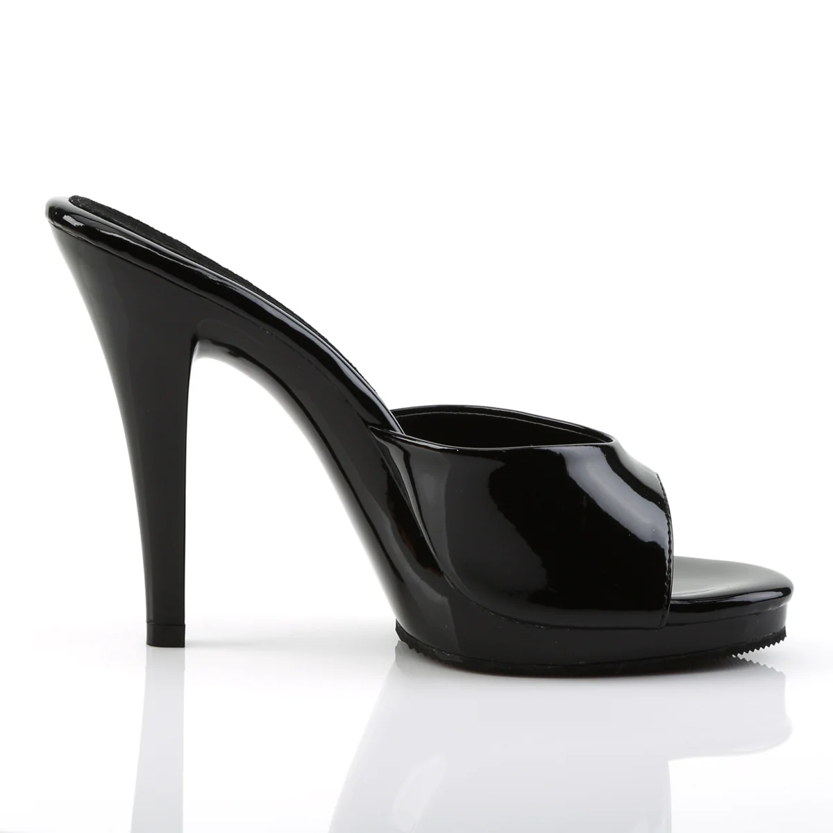 Black 4.5 Inch Fetish Shoes -  Fabulicious FLAIR-401-2 - Image 5