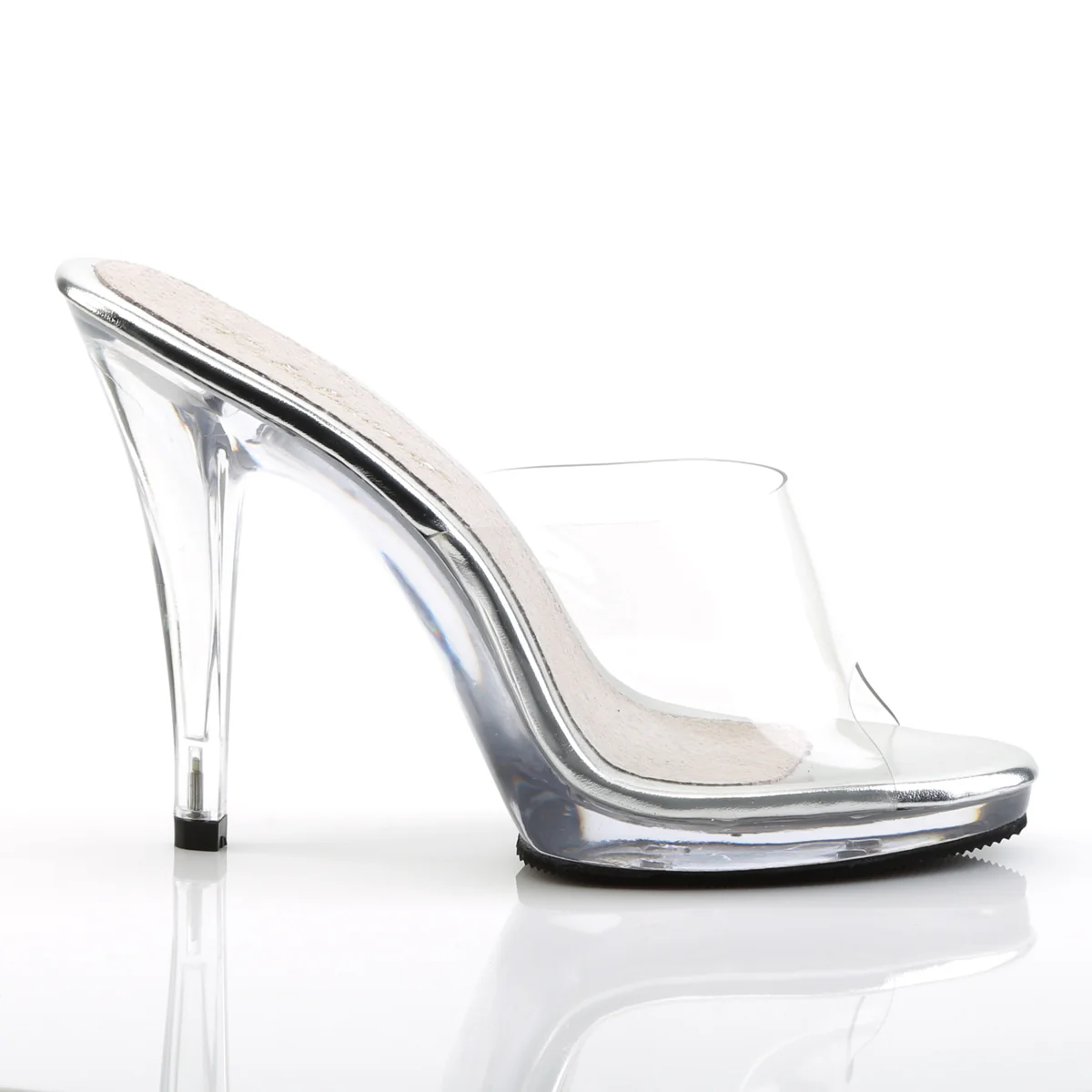Clear 4.5 Inch Posing Shoes - Fabulicious FLAIR-401 - Image 5