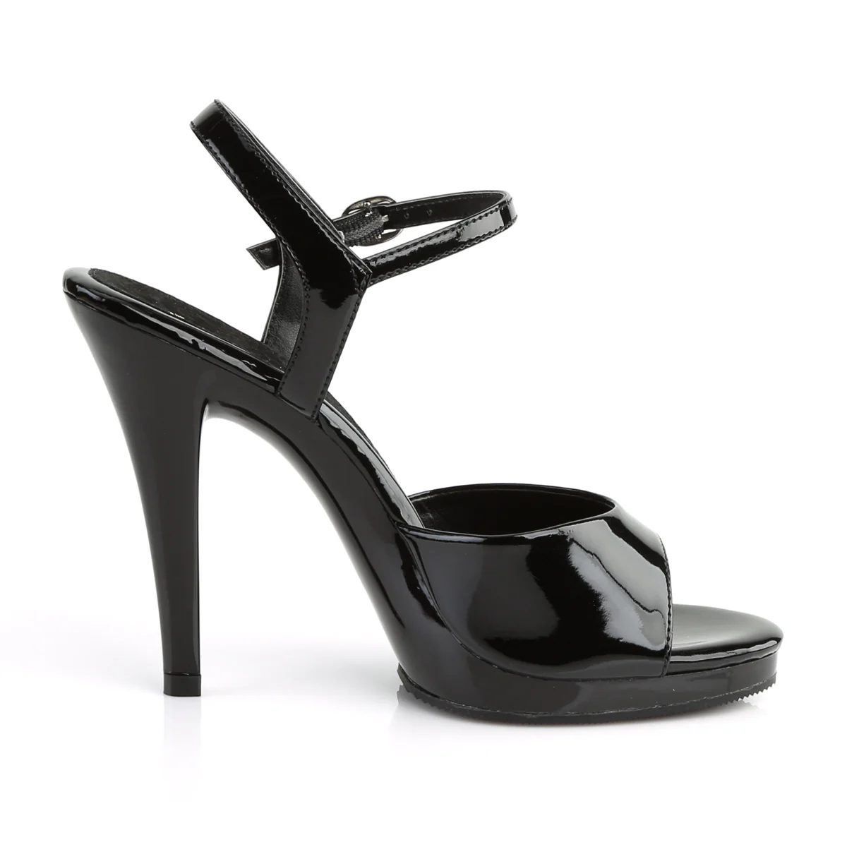 Black 4.5 Inch Fetish Shoes - Fabulicious FLAIR-409 - Image 5