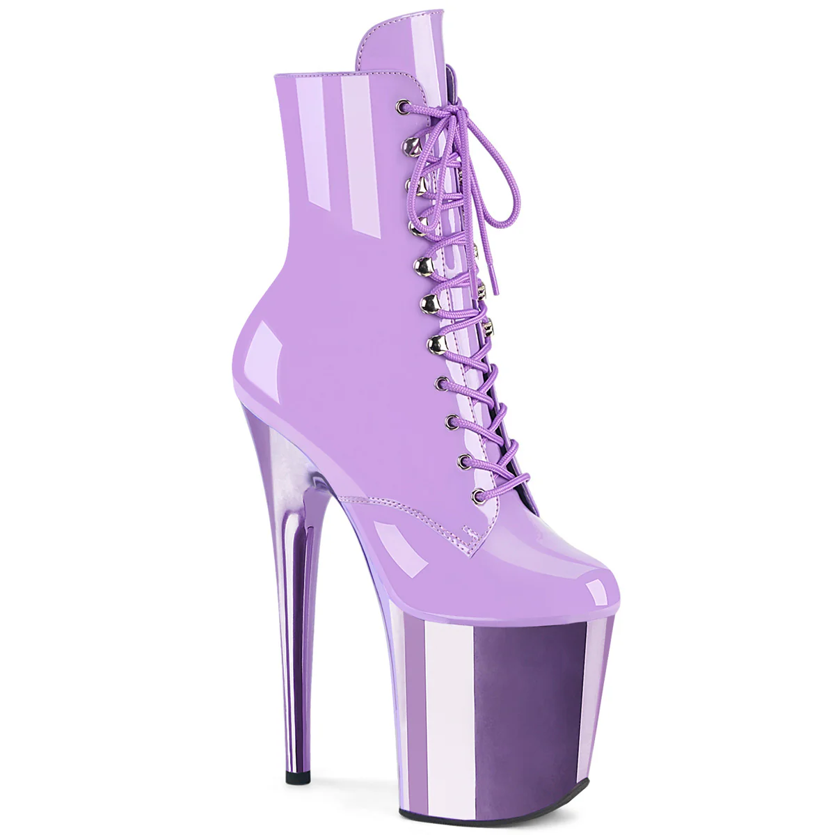 Lavender 8 Inch Strippers Ankle Boots -  Pleaser FLAMINGO-1020