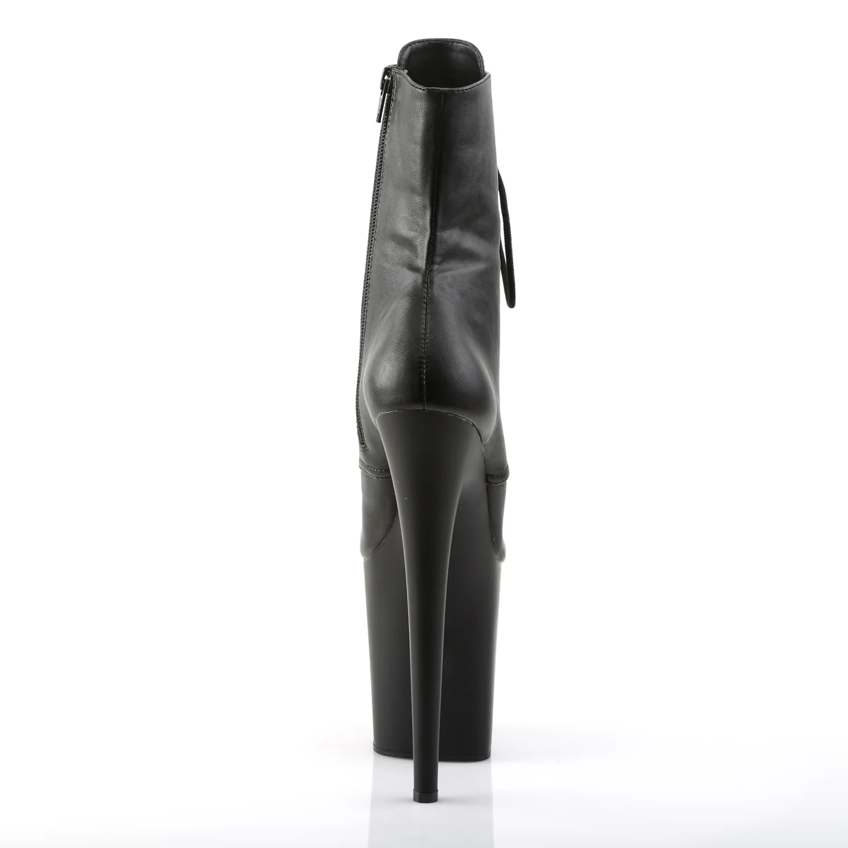 Black 8 Inch Exotic Dancer Ankle Boots - Pleaser FLAMINGO-1020 - Image 4