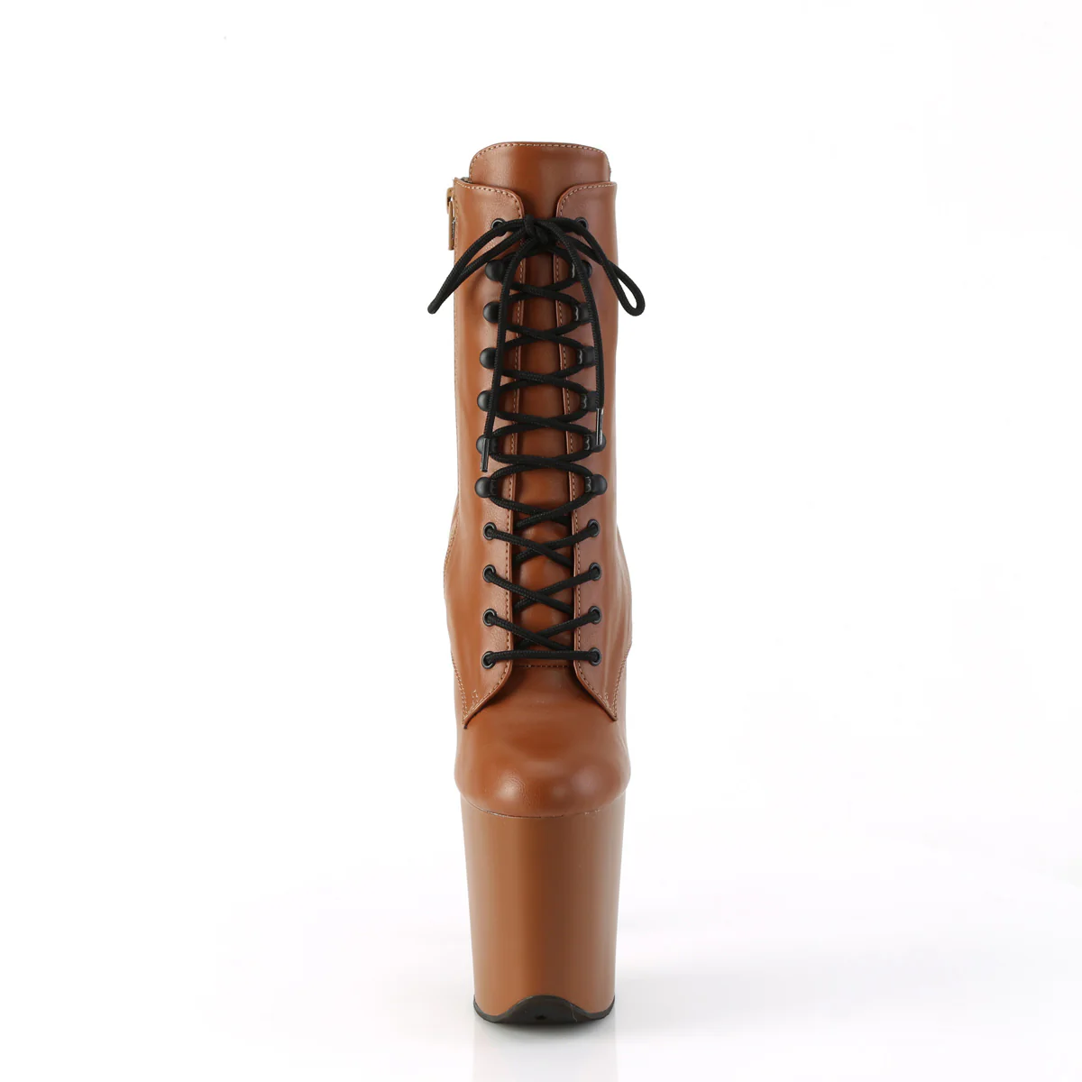 Caramel 8 Inch Pole Dance Ankle Boots - Pleaser FLAMINGO-1020 - Image 2