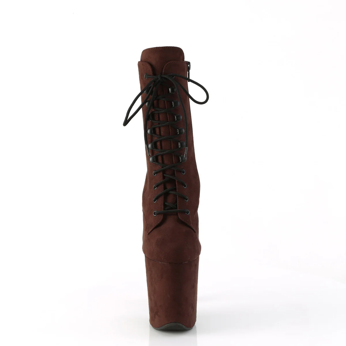 Mocha 8 Inch Exotic Dancing Ankle Boots - Pleaser FLAMINGO-1020FS - Image 2