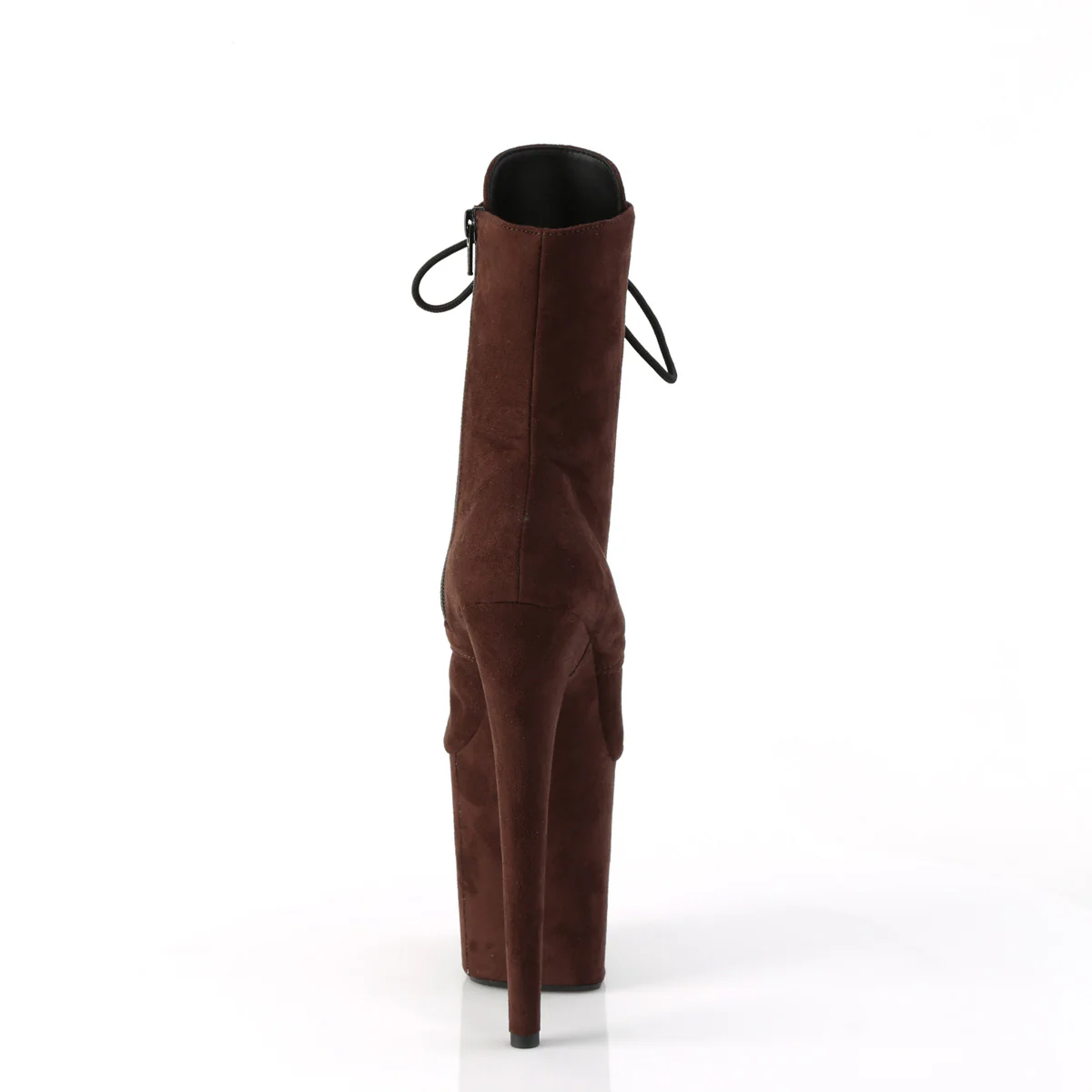 Mocha 8 Inch Exotic Dancing Ankle Boots - Pleaser FLAMINGO-1020FS - Image 4